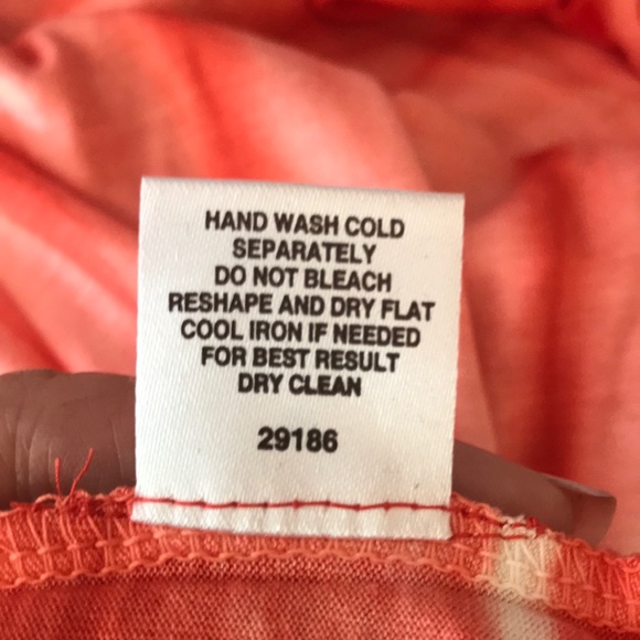 Romeo Juliet Coral Ivory Tie-Dye Tank Dress Medium - Picture 7 of 8